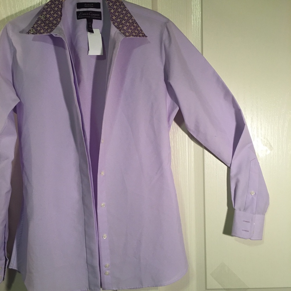 Beautiful soft lavender tailored shirt